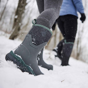 Women's Arctic Sport II Short Boots Grey Plaid Print