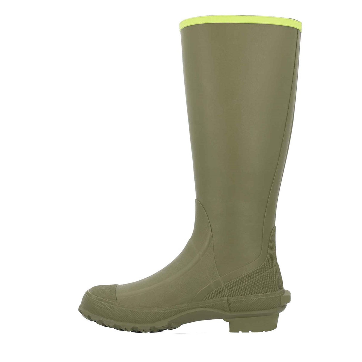 Unisex Harvester Tall Boots Olive Lime Green