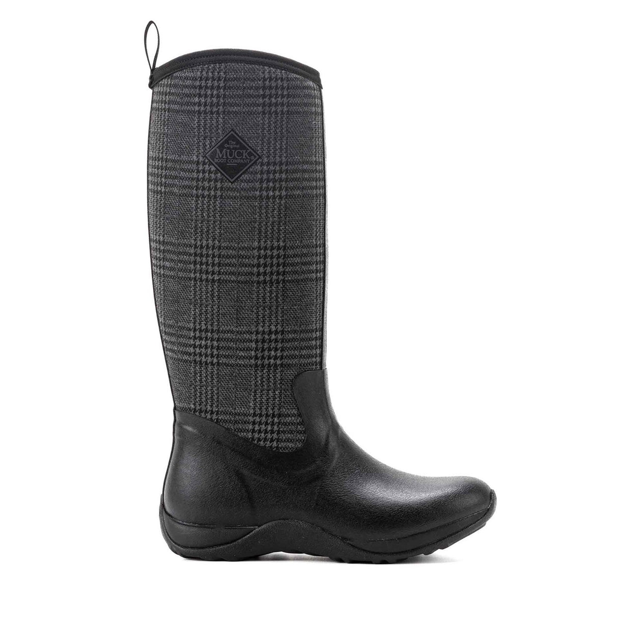 Women's Arctic Adventure Tall Boots Black Plaid
