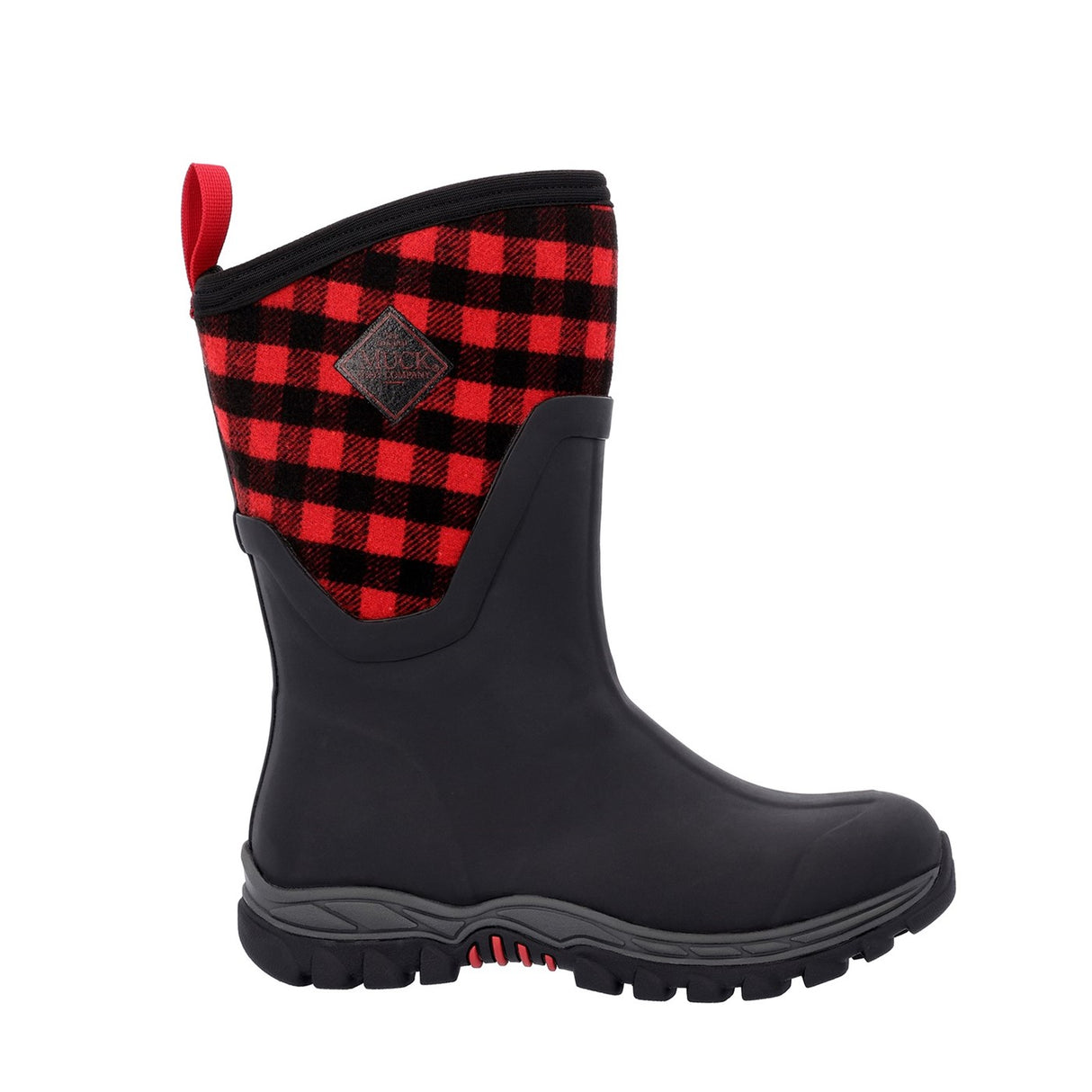 Women's Arctic Sport II Short Boots Black Buffalo Plaid Print