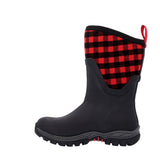 Women's Arctic Sport II Short Boots Black Buffalo Plaid Print