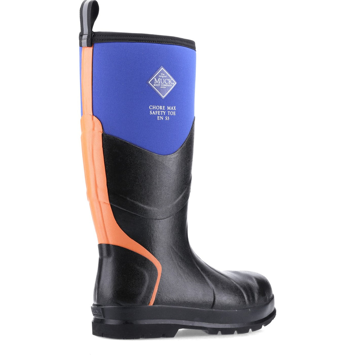 Unisex Chore Max Steel Toe S5 Tall Boots Blue Orange