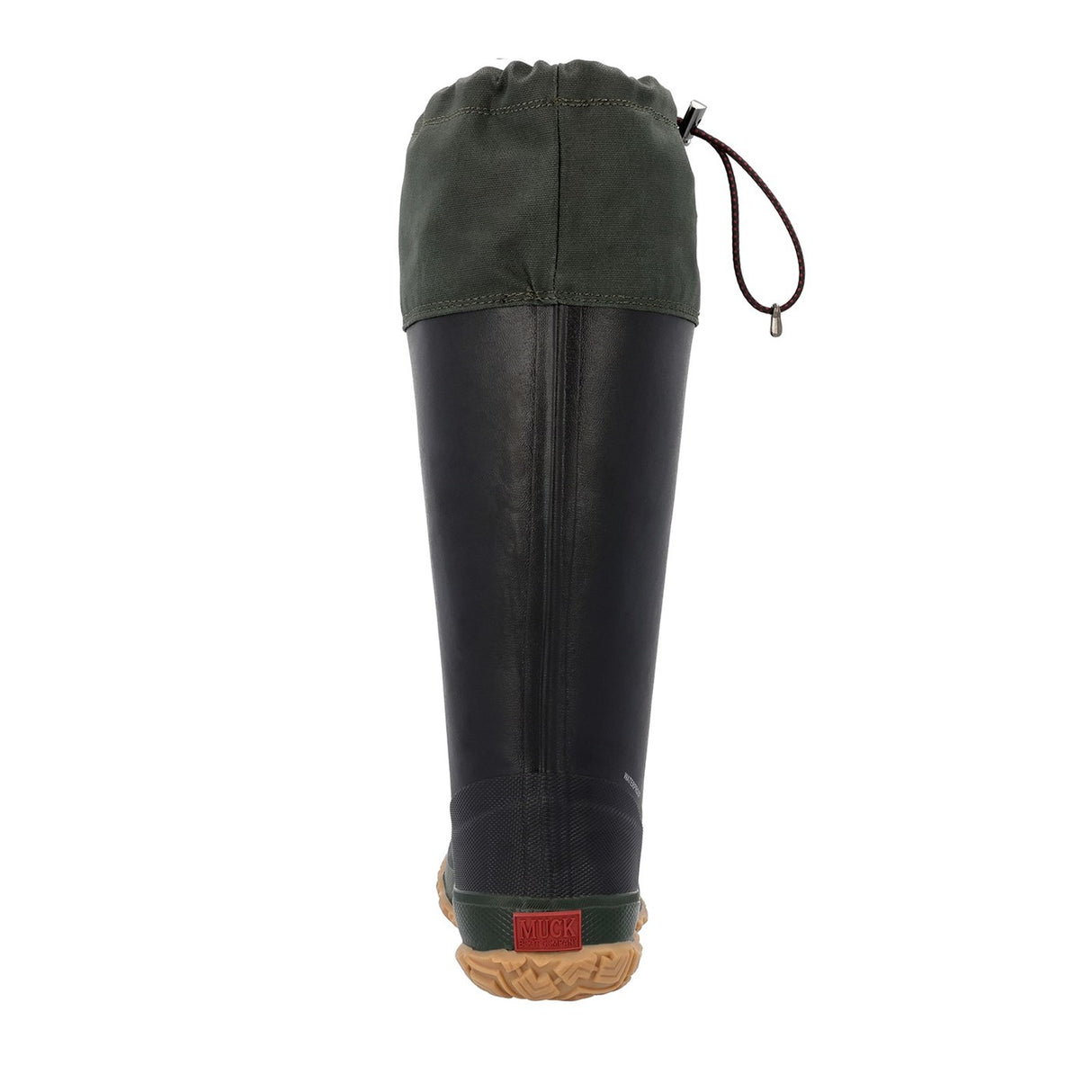 Unisex Forager Tall Boots Black Moss Green Waxed Canvas